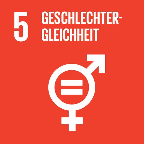 Symbol Frau und Mann mit Gleichzeichen