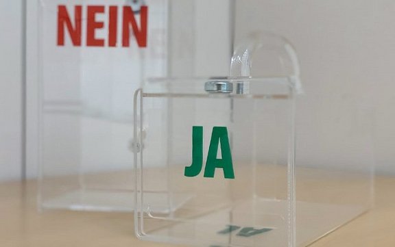 Wahlboxen mit JA und NEIN