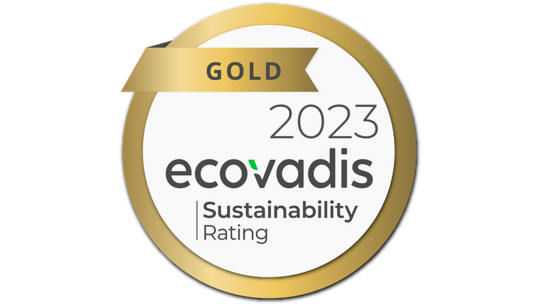 Ecovadis Logo Gold 2023