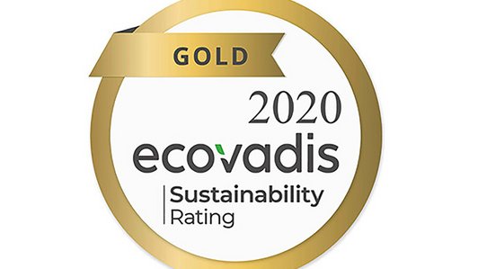 2020 Ecovadis Sustainability Rating in Gold