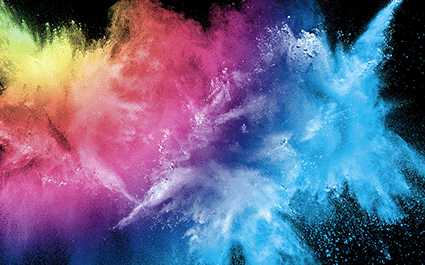 Bunte Farbpigmente