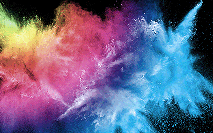 Bunte Farbpigmente