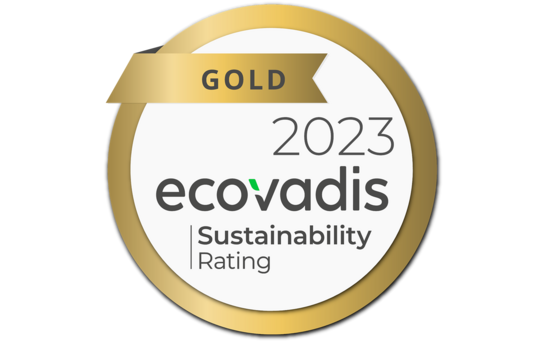 Ecovadis Logo Gold 2023